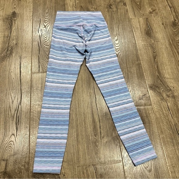 Lululemon High Times Pant 25" Sz 4 Wave Twist Lilac Caspian Blue Leggings Stripe - Picture 11 of 14